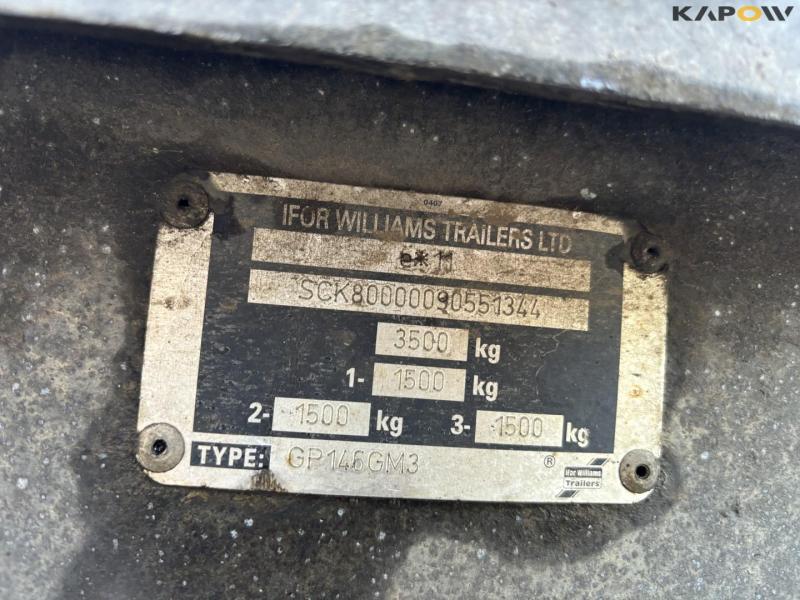 Ifor Williams machine trailer 16