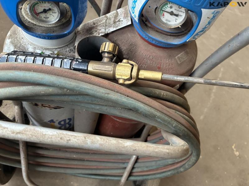 Oxygen and gas set with cutting torch 6