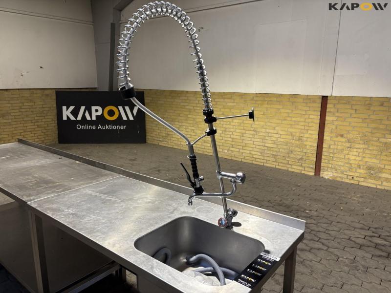 Industrial sink with faucet 9