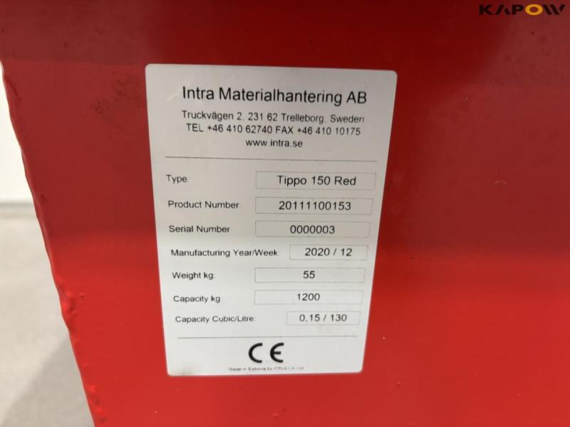 intra Tippo 150 red material tip container 11