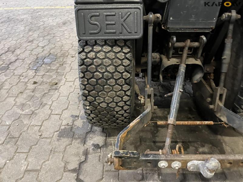 Iseki 318 compact tractor with broom and scraper blade 21