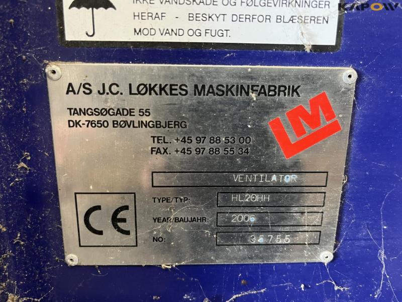 JE-MA 40 tons grain plant with Vedersø grain cleaner 35