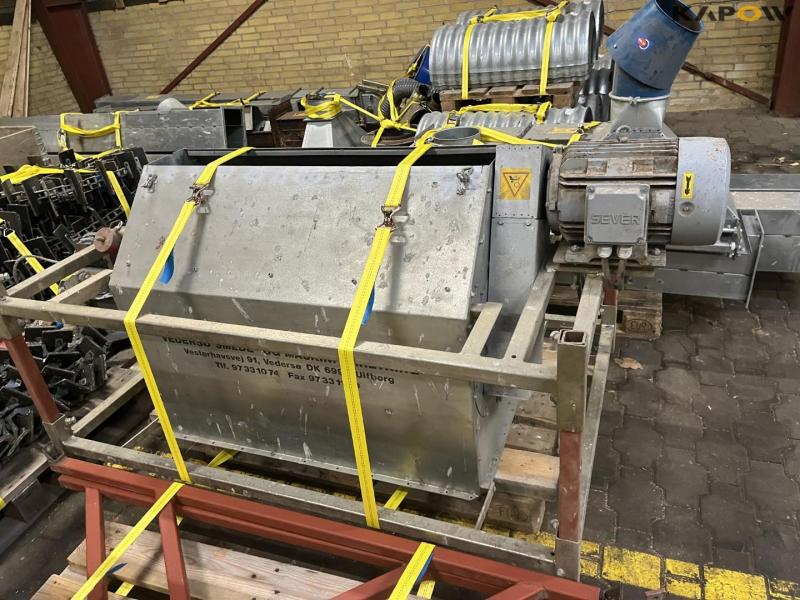 JE-MA 40 ton grain plant with Vedersø grain cleaner dismantled on pallets 60