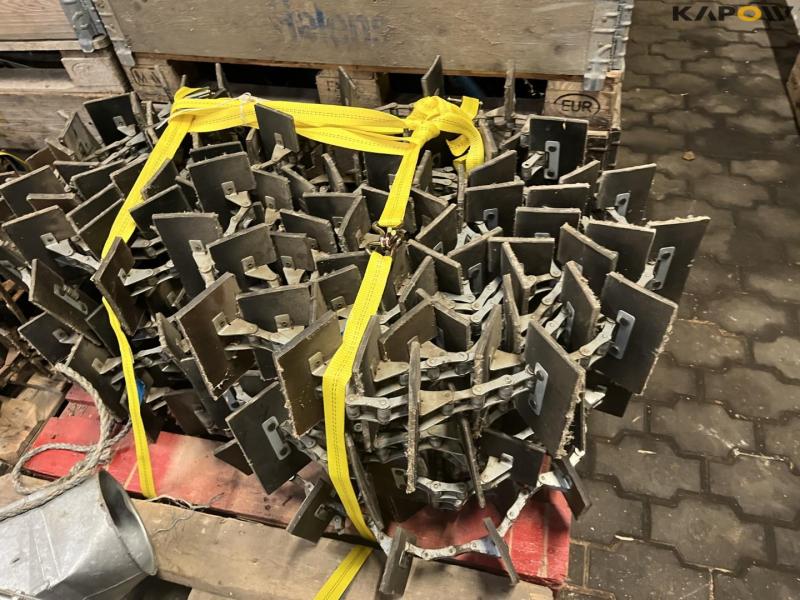 JE-MA 40 ton grain plant with Vedersø grain cleaner dismantled on pallets 65