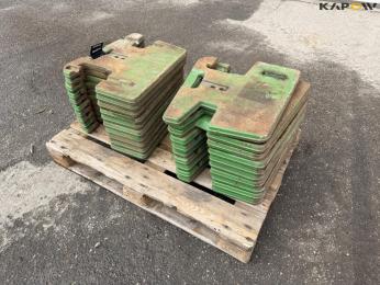 John Deere 20 pcs. weight blocks