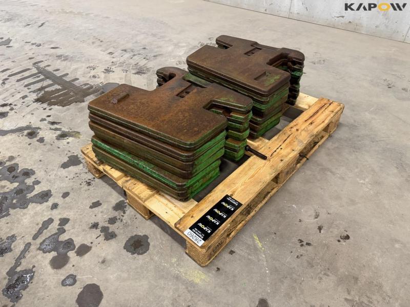 John Deere weight discs - 14 pcs. 7