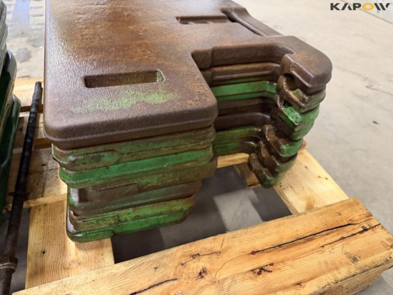 John Deere weight discs - 14 pcs. 10
