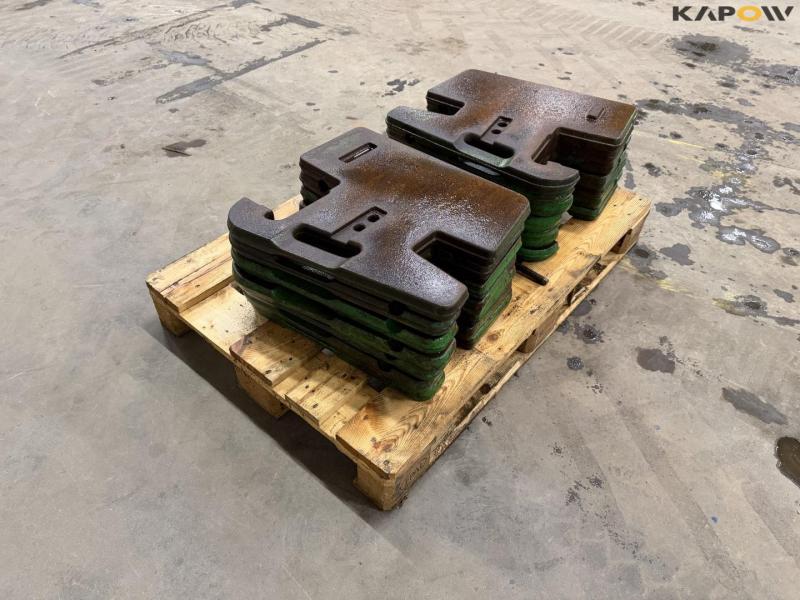 John Deere weight discs - 14 pcs. 50kg each 3