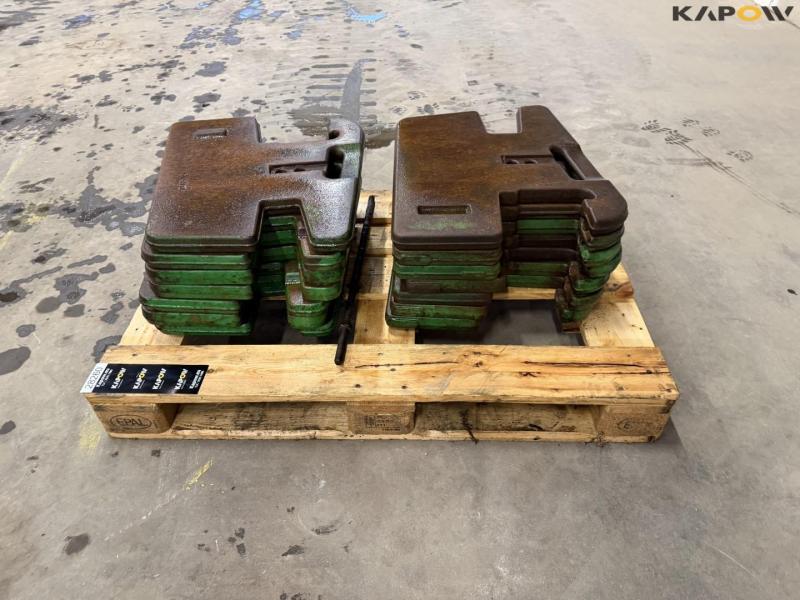 John Deere weight discs - 14 pcs. 50kg each 6
