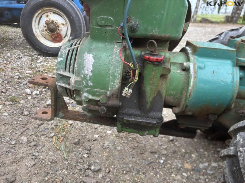 JRUS tool carrier with broom, scraper and sulky 21