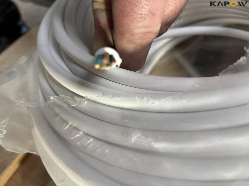 Cable drums with cable and wires 10