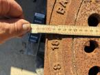 Sewer grates with square fixed frame 10 pcs. 20
