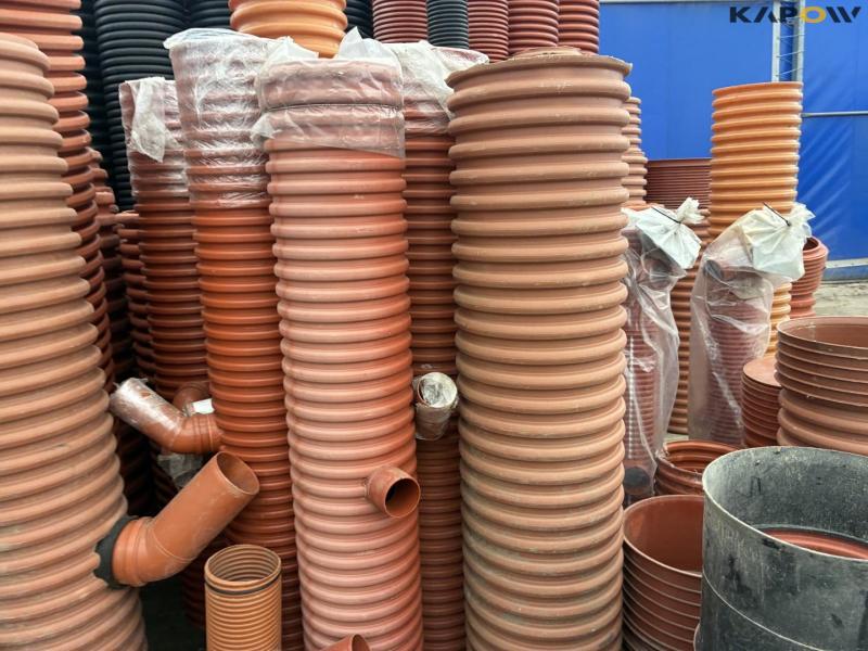Sewer pipes, bends, sleeves and manholes 20