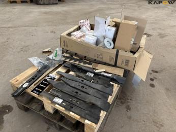 Blades and filters for garden machinery