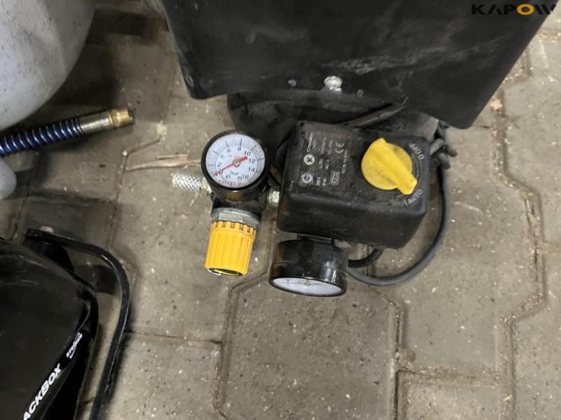 Compressor with tank and hose reel 26