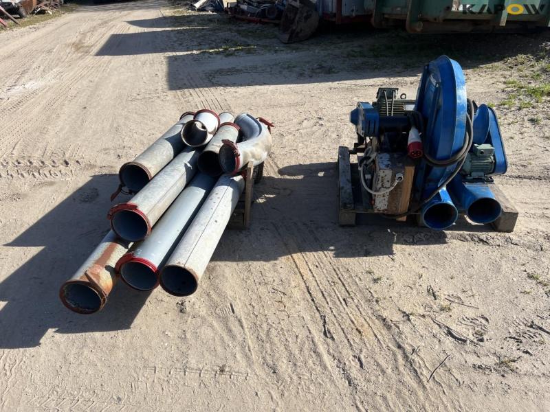 Kongskilde TRL 150/CAD 20 grain blower with pipe 2