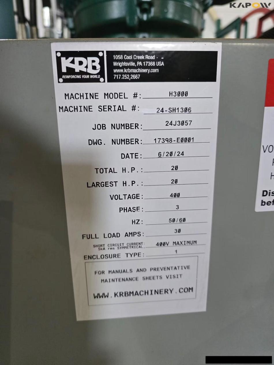KRB H3000 industrial machine for rebar  90