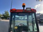 Kubota B2410 compact tractor with sweeper and salt spreader 22