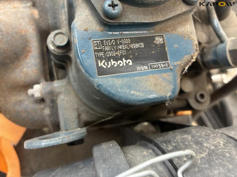 Kubota engine with cooler and hydraulic pump 11