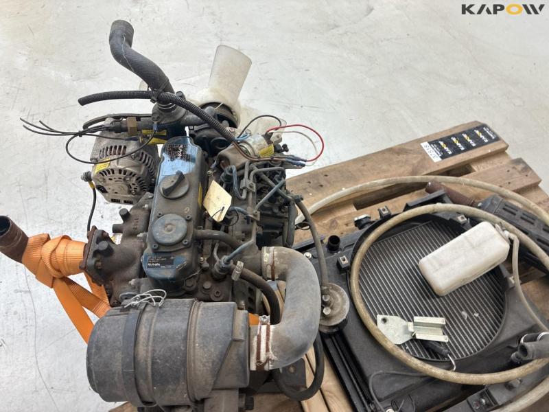 Kubota engine with cooler and hydraulic pump 26
