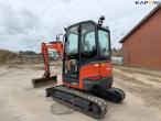 Kubota U27-4 mini excavator with grader bucket 7