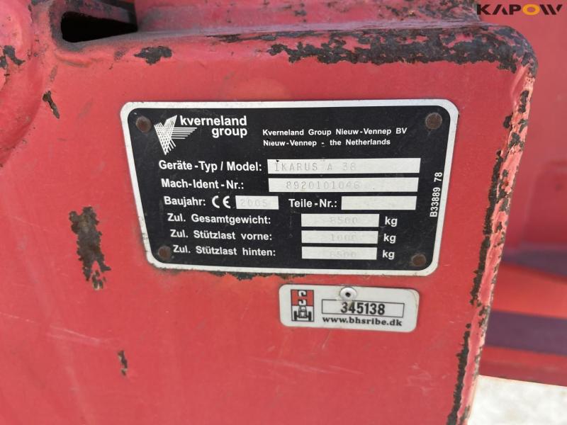 Kverneland Ikarus A 38 trailer sprayer 18