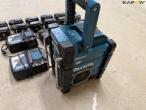 Makita radio, batteries and charger 11