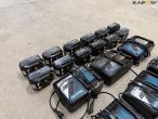 Makita radio, batteries and charger 15