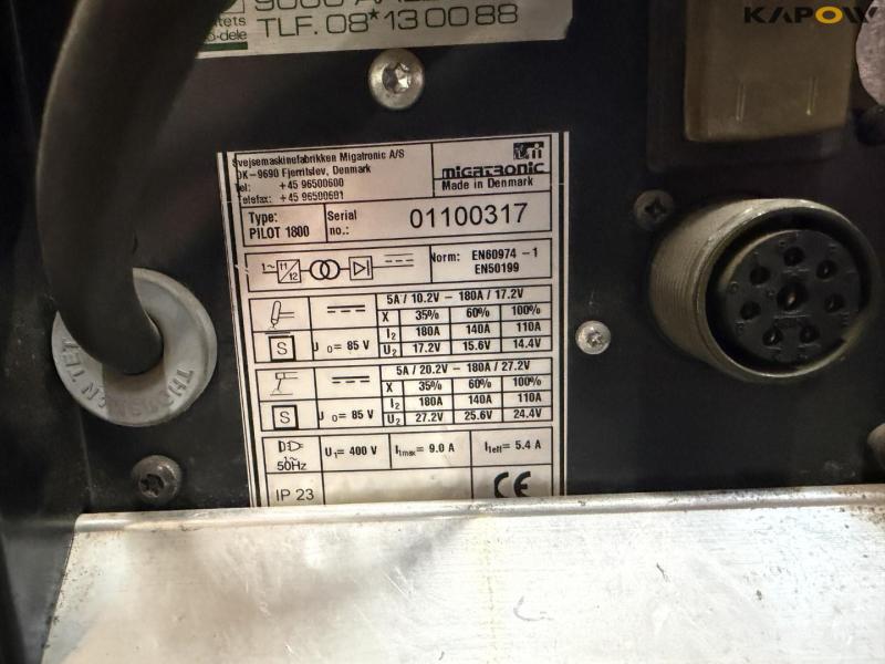 Migatronic pilot 1800 welder 16