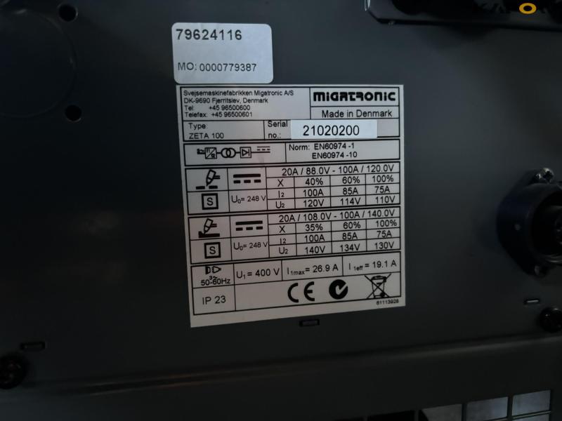 Migatronic ZETA 100 plasma cutter 6