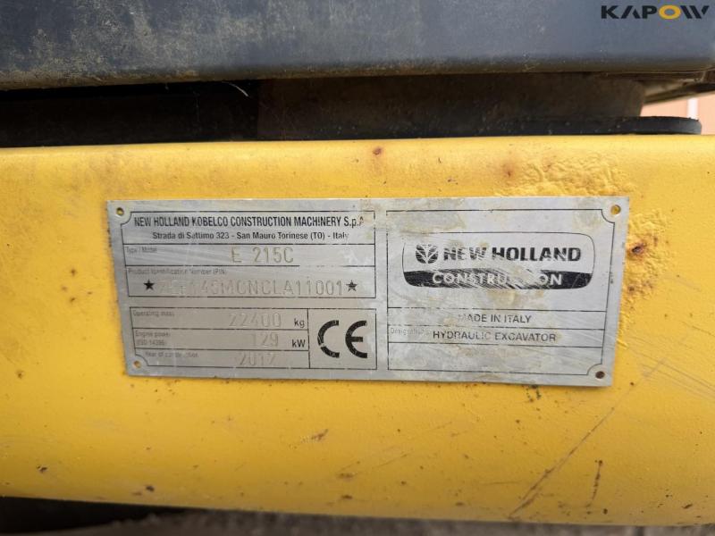 New Holland E215C excavator 55