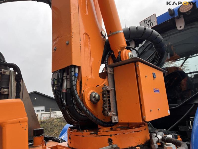 New Holland T6.150 tractor with Mulac arm mower 72