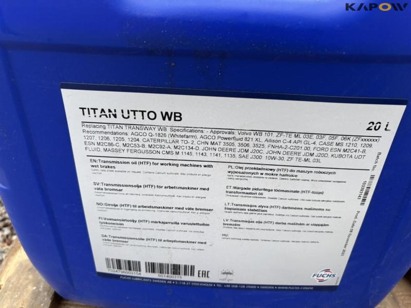 Vultrex grease and Titan Utto WB transmission oil 7