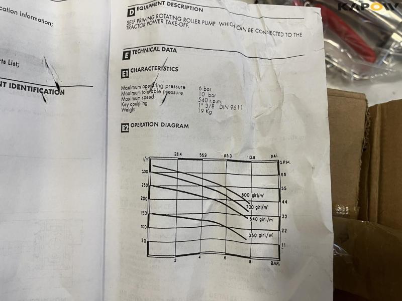 Piusi pump and compressor for 6-slot PTO 14