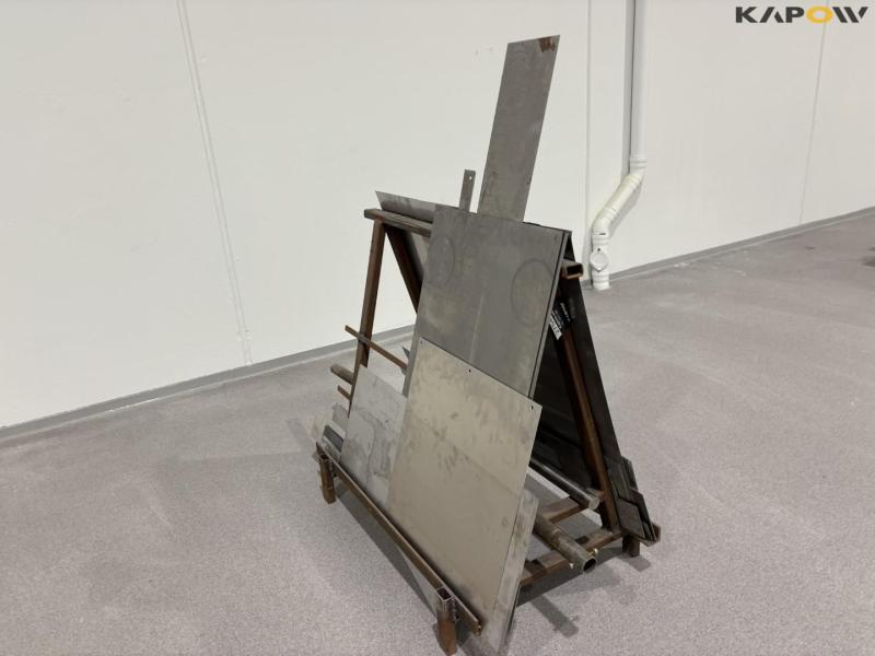 Record rack with contents 3