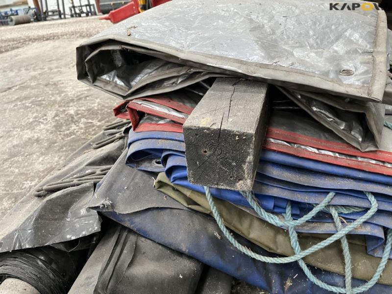 Tarpaulins on pallet 12