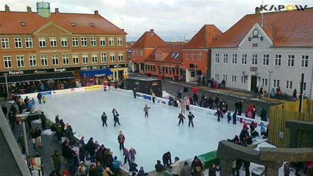 Prorink ice rink and ice scraper. 1