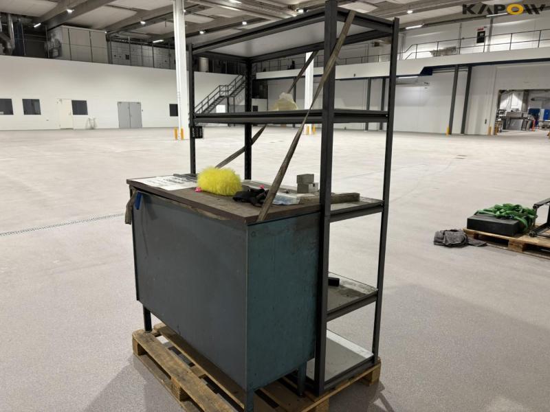 Shelving and workshop table 6