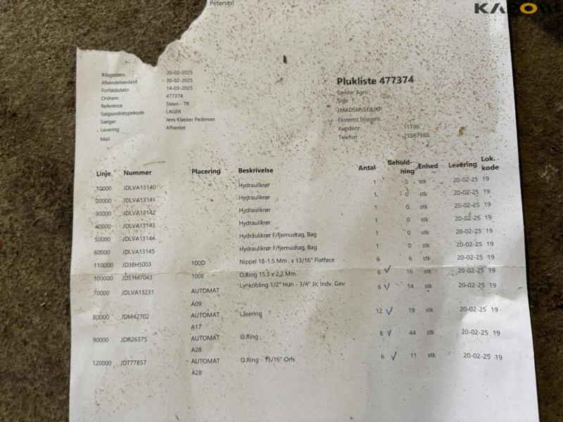 Spare parts for John Deere 3720 13