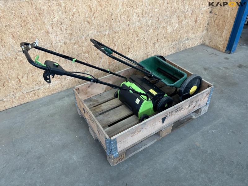 Seed wagon and lawn aerator 3