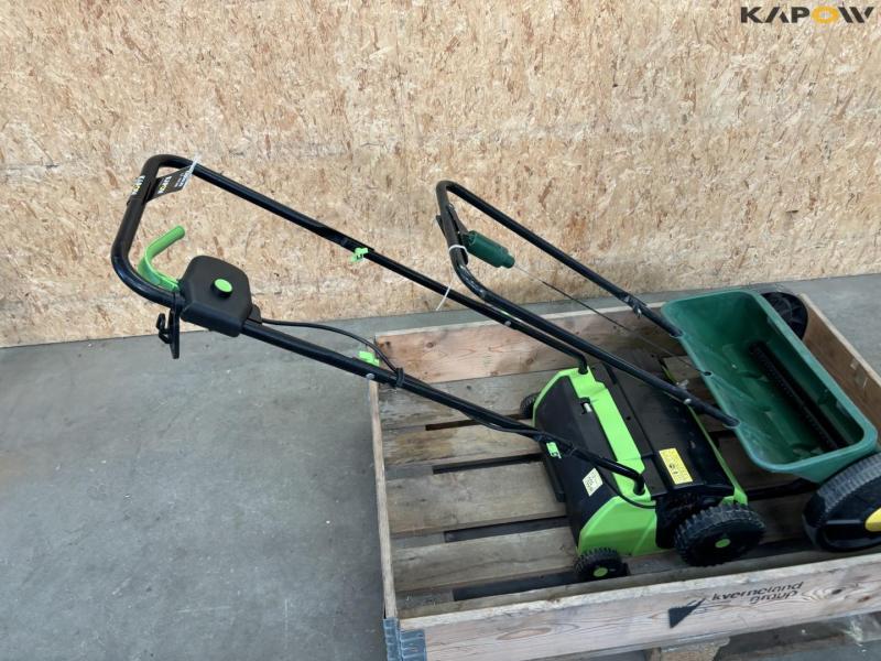 Seed wagon and lawn aerator 4