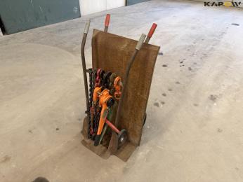 Sack trucks, chains and hoists
