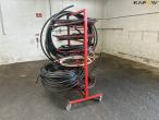 Hose rack with various hoses 7
