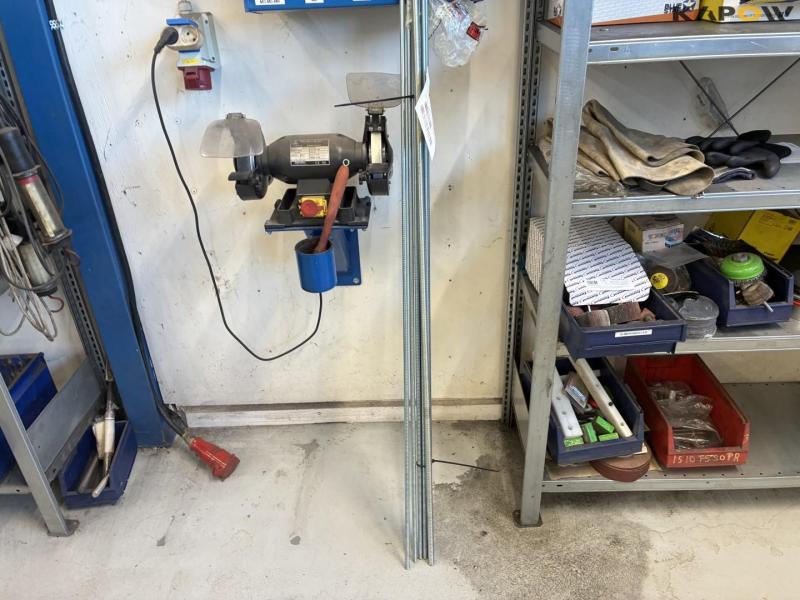 Grindstone / Shelf with threaded rods 2
