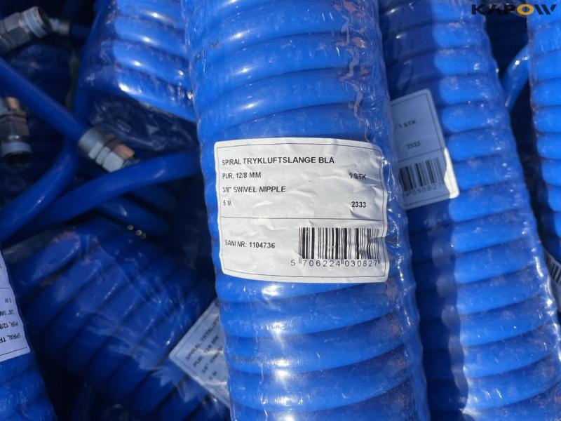 Spiral compressed air hose 5 meters - new 9