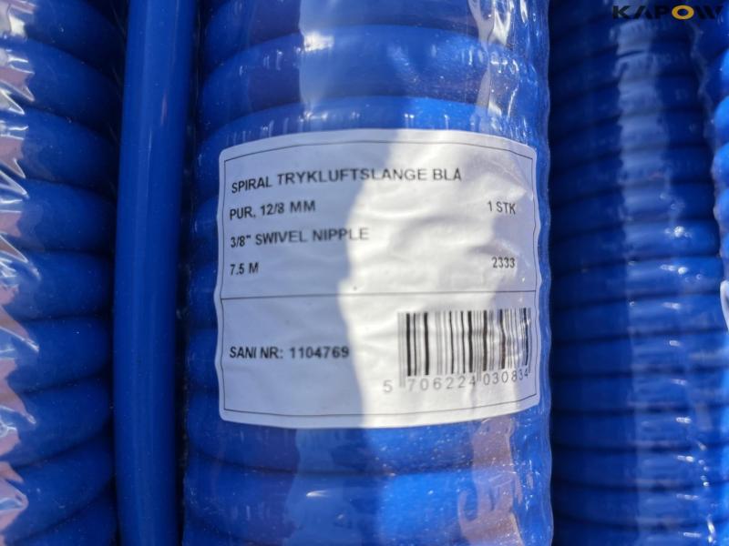 Spiral compressed air hose 7 meters - new 9