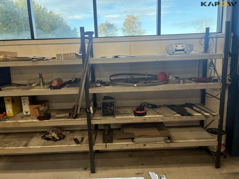 Steel shelf with contents 3