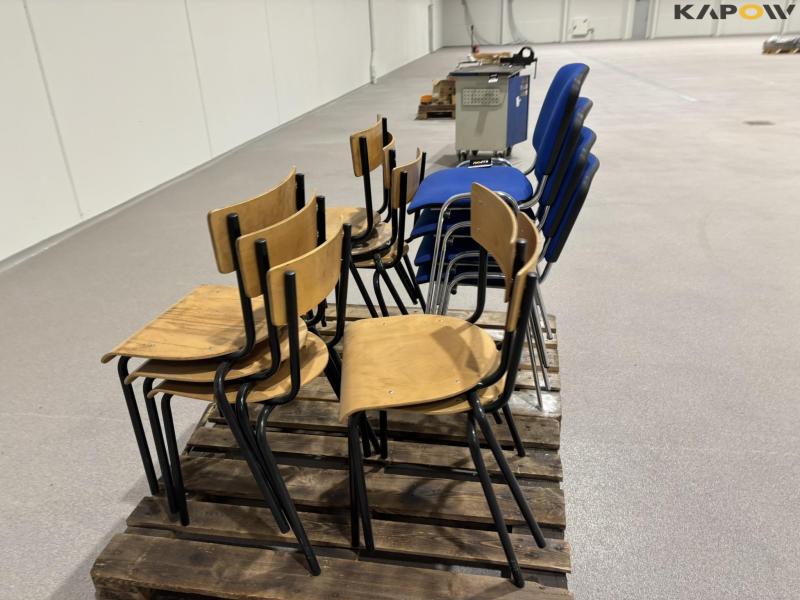 Stacking chairs 12 pcs. 4