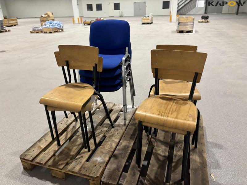 Stacking chairs 12 pcs. 6