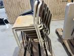 Chairs and a folding table 10
